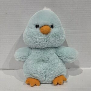 Aurora World Light Blue Chick Plush Stuffed Animal Bird 2019 Orange Beak Feet